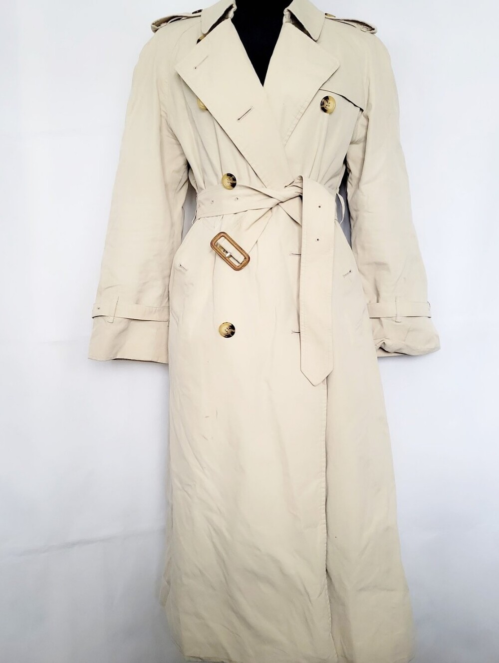 Burberry Classic Stone Garbadine Trench Coat - Picture 2 of 5
